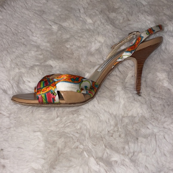 Jimmy Choo shoes, multi color, size 37 1/2 - Picture 2 of 4